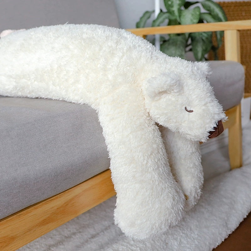  Snuggle Stuffs Plush Winter White Arctic Polar Bear, 16 : Toys  & Games